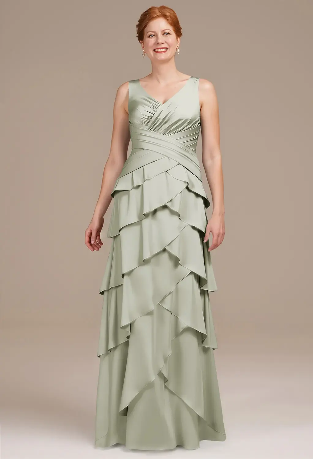 AW Addie Sage Green  Mother of the Bride Dresses